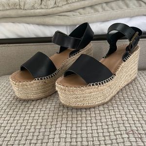 Soludos leather Minorca Espadrille Platform Sandal 6.5